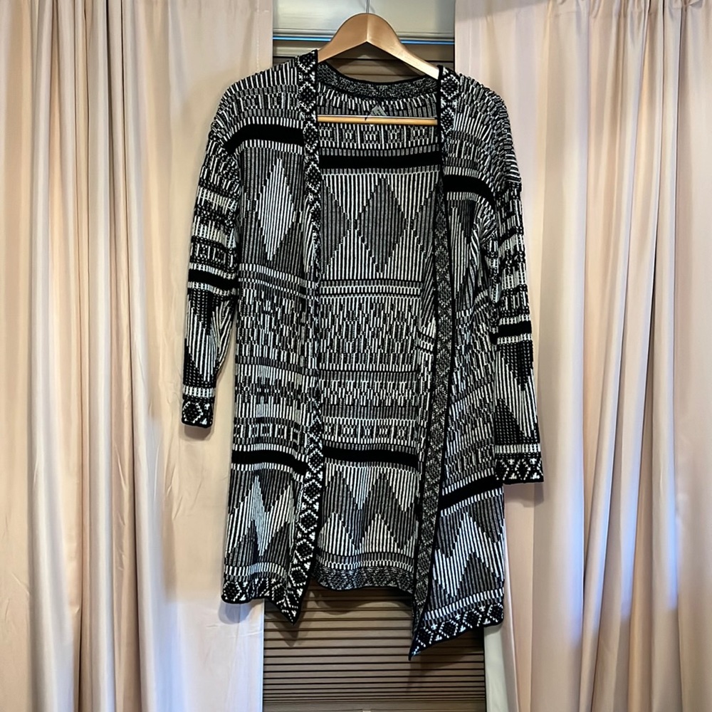 Black and White Cardigan